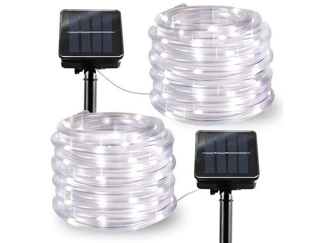 100 LED Solar Rope Tube Fairy String Lights Waterproof Xmas Garden Decor Lamp 1 