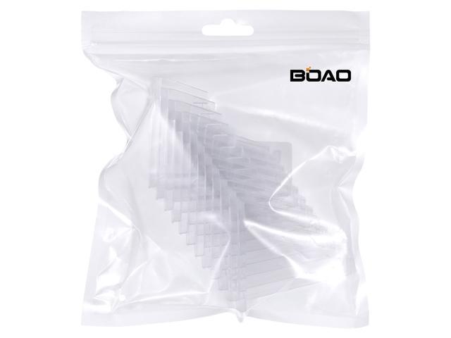 Boao 12 Packs Mini Clear Acrylic Easel Stands Coin Display Easel, Style B