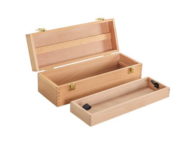 US Art Supply Artist Wood Pastel, Pen, Marker Storage Box with Drawer(s)  (Medium Tool Box)