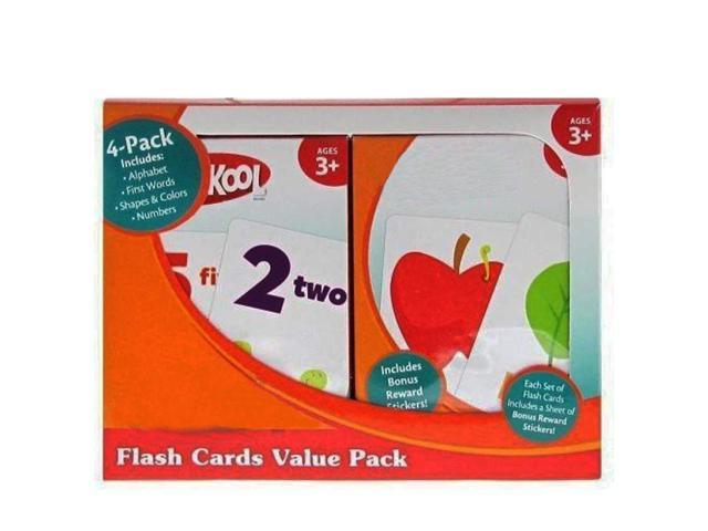 Alphabet ... 4 Sets of Flash Cards Playskool Flash Cards with Reward Stickers 