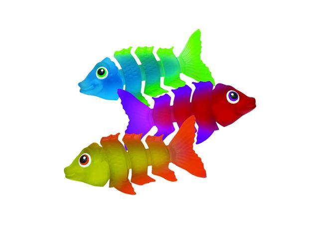 SwimWays Fish Styx Pool Diving Toys - Sinking Fish-Shaped Swim Toys - Pack of 3