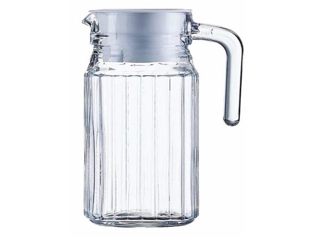 Luminarc Quadro 16.75-Ounce Jug/Pitcher with White Lid
