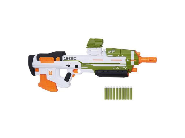 NERF Halo MA40 Motorized Dart Blaster -- Includes 10-Dart Clip, 10 Official Darts, and Attachable Rail Riser Outdoor Toys - Newegg.com