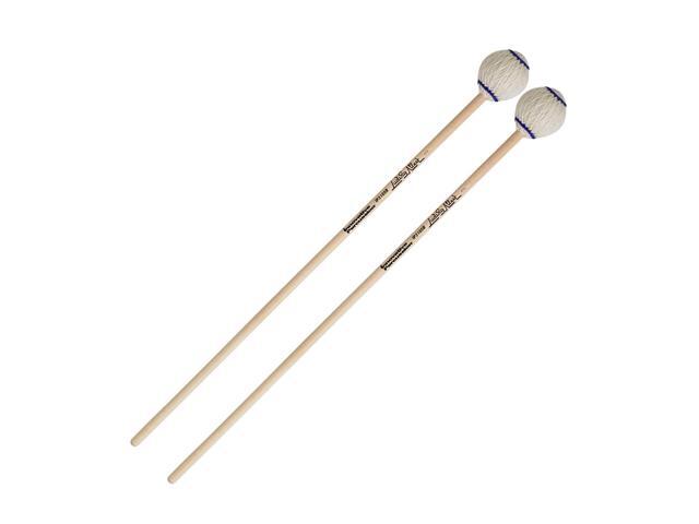 Innovative Percussion IP3101B Ludwig Albert Series Extra Soft Marimba Mallets - Off-White Yarn - Birch