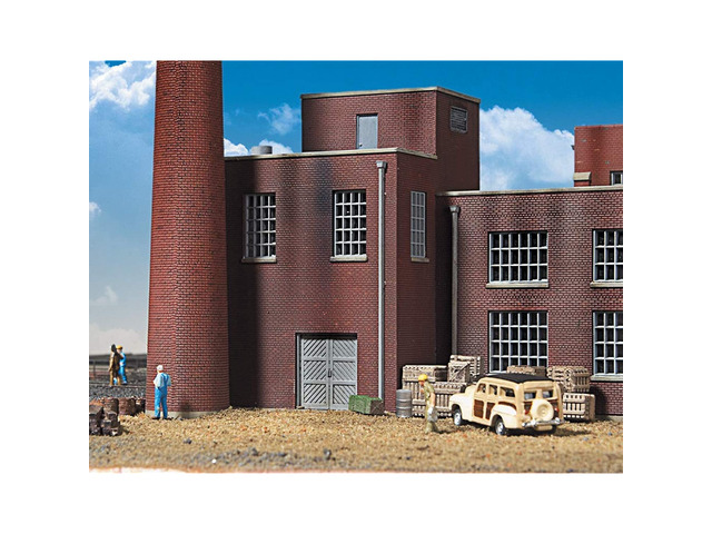 Cornerstone By Walthers Machine Shop Kit - HO Scale Model Building (Grey)-1116199