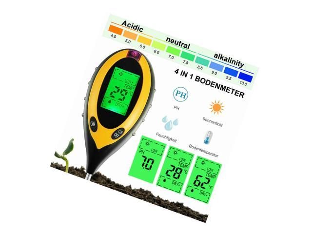 Dsseng Soil Tester, 4-in-1 Soil Moisture/Light/pH Meter, Gardening