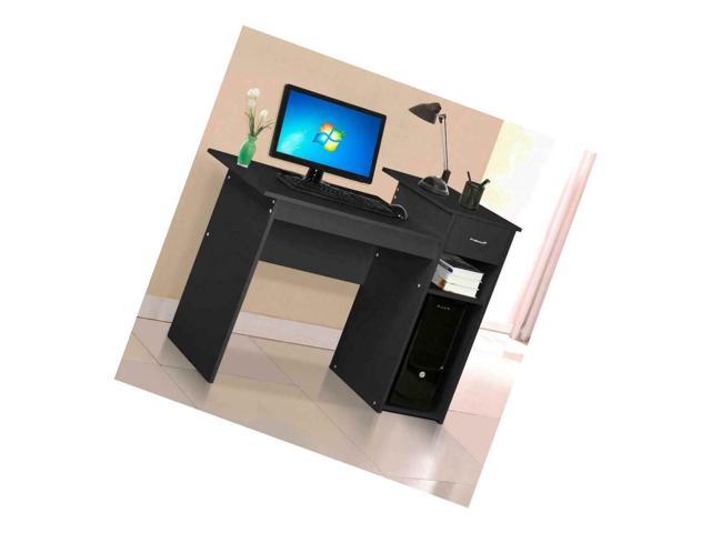 Details about   Home Office PC Corner Computer Desk Laptop Table Workstation Furniture Black 