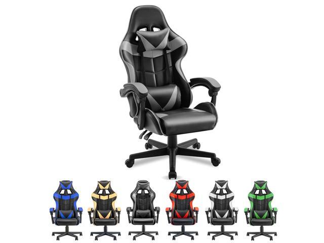 Details about   High-Back Racing Reclining Gaming Chair White 