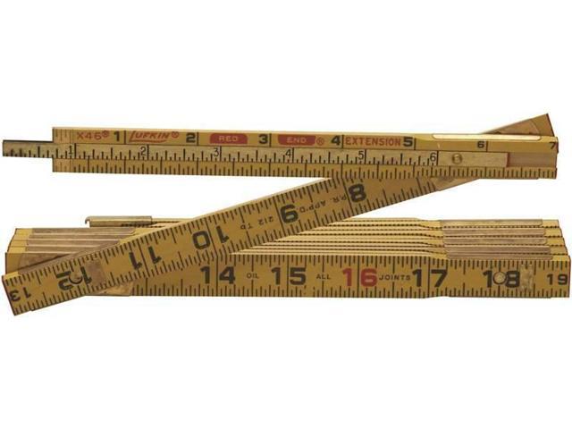 X 5/8" règle à calcul 6493696 environ 1.83 m Nouveau LUFKIN HX46 USA Made Wooden Folding Ruler 6 ft 
