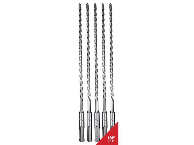 SDS-Plus 1/4” Drill Bits for SDS Rotary Hammers 8.5" Deep ... Details about   Makita 5 Pack 