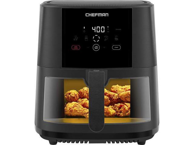 New Chefman Rj38-Sqpf-8Tw 8 Qt Window Basket Air Fryer