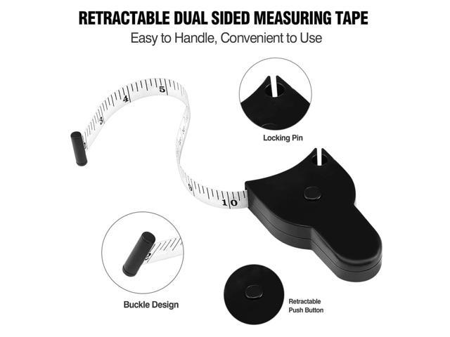 Self-Tightening Retractable Measuring Tape for Body Cloth Sewing Tailor 4 Pack Body Measure Tape 60 inch Automatic Telescopic Tape Measure 150cm 