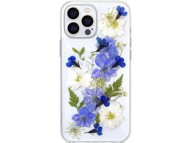 iPhone XR Case Cute Flower Floral Pattern Strap Lanyard Ring Holder Kickstand Women Girls Slim Lavender Butterfly Protective Shockproof Back Bumper Cover Case for iPhone XR 6.1 Inch 