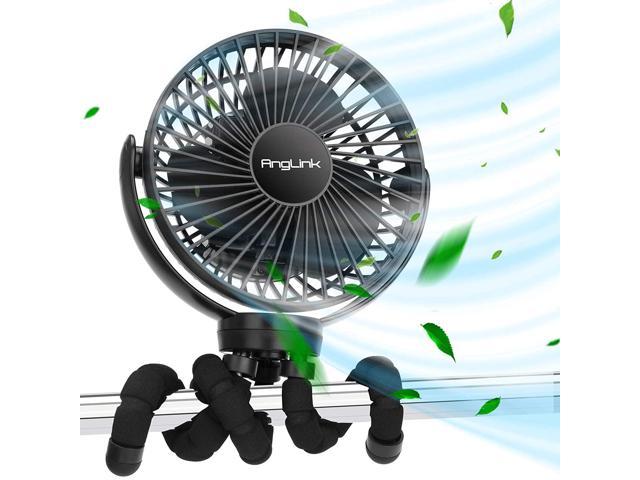 Bady Stroller Fan - 5000mAh Battery Operated USB Rechargeable Portable Fans  with Flexible Tripod for Car Seat, Bed, Travel, Office, Bedroom, Bike, Kids  | Black - Newegg.com