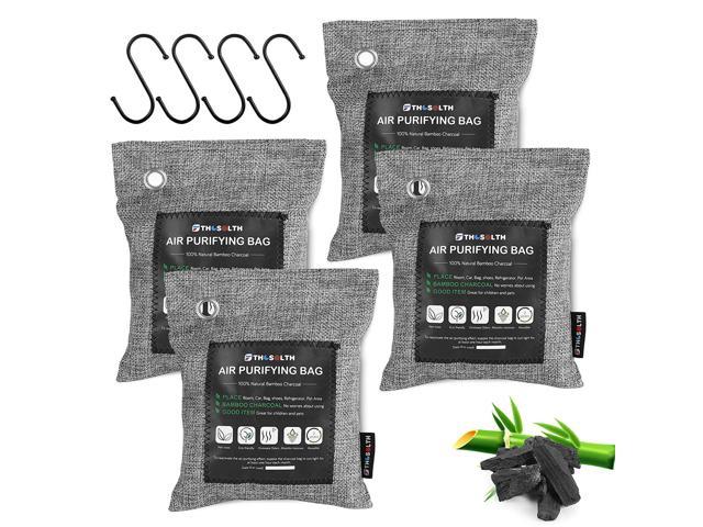4 Pack 200g  4x50g Activated Bamboo Charcoal Deodorizer Natural Air Purifying 