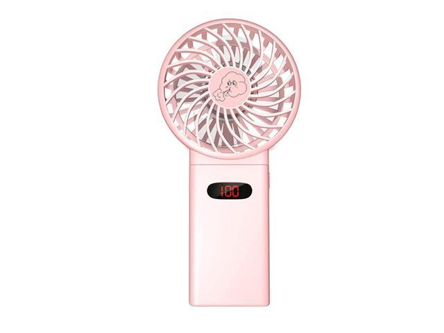 Air Cooling Fan USB Charging Cute Fan Portable Dormitory Outing Handheld Mini Fan Girl Color : Blue