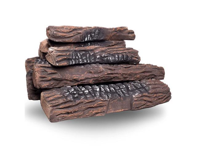 Natural Glo Large Gas Fireplace Logs, Natural Gas Fire Pit Logs
