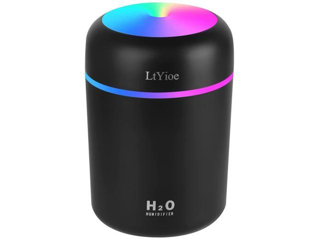 LtYioe Humidifier Portable Mini Humidifiers for Bedroom, Personal Desktop  Cool Mist Air Humidifier with Colorful Night Light, 2 Mist Modes  Auto  Shut-Off, Super Quiet for Car Office Home (Black) - Newegg.com