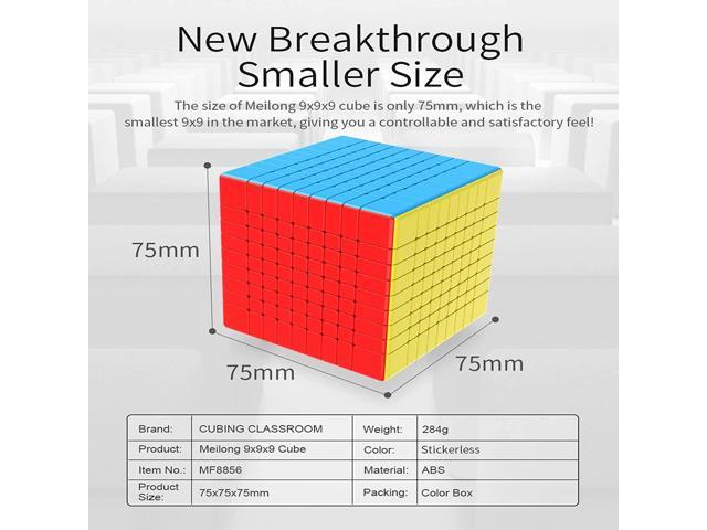 MoYu MF8856 MF9 Cubing Classroom 9x9x9 Speed Puzzle Cube Competition Cube 