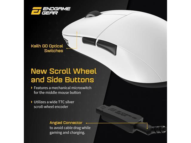 ENDGAME GEAR XM2we Wireless Gaming Mouse, Programmable Mouse with 5 Buttons  and 19,000 DPI, Black