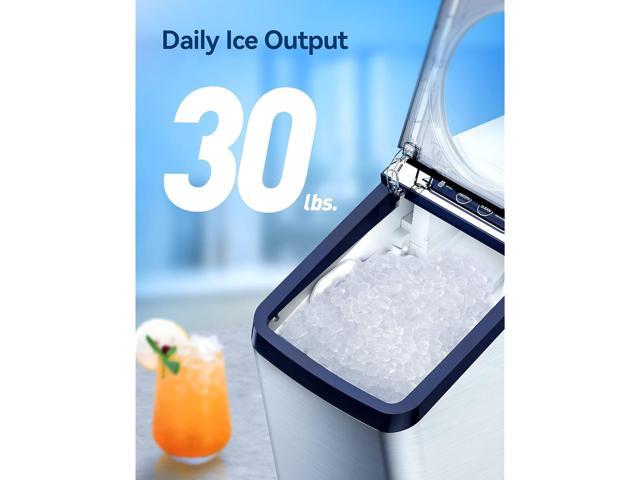 Zell Countertop Nugget Ice Maker, TopLoading Pebble Ice Maker