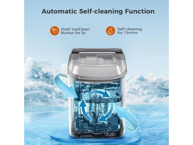 Zell Countertop Nugget Ice Maker, TopLoading Pebble Ice Maker