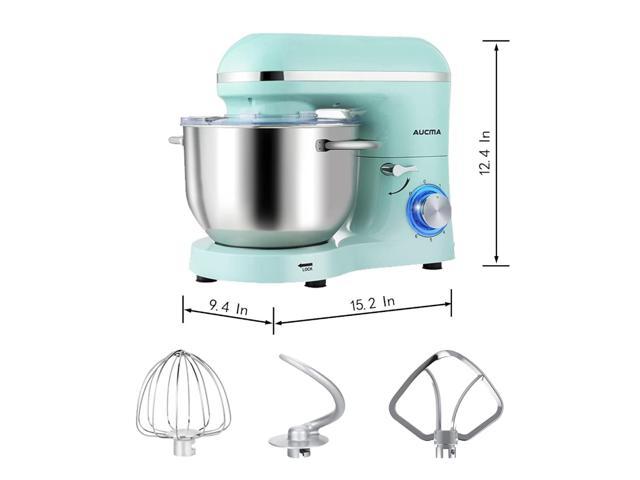 Zell Stand Mixer , 5.8 qt Stainless Steel Mixer with Dough Hook, Mixing Beater, Wire Whip, DishwasherSafe, 6+P Speeds Tilthead Kitchen Dough Mixers Fo