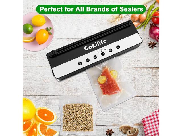 Zell Vacuum Sealer Bags 100 Plus Pint Size 8 X 10 For Food Saver,  Commercial Grade