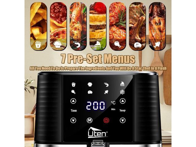  COMFEE' 5.8Qt Digital Air Fryer, Toaster Oven & Oilless Cooker,  1700W with 8 Preset Functions, LED Touchscreen, Shake Reminder, Non-stick  Detachable Basket, BPA & PFOA Free (110 electronic Recipes) : Home