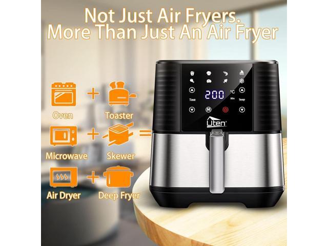 Zell Air Fryer Pro Max, 6.8Qt, 11In1 Digital Air Fryer Oven Cooker With  Visible Window, 100 Recipes, Supports Customerizable Cooking, 100 To 450,  Led Touchscreen, Easy To Clean, Shake Reminder 