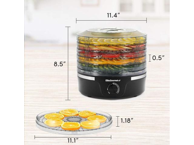 Zell Food Dehydrator, Electric 400W 5 Trays Hydrator Machine With