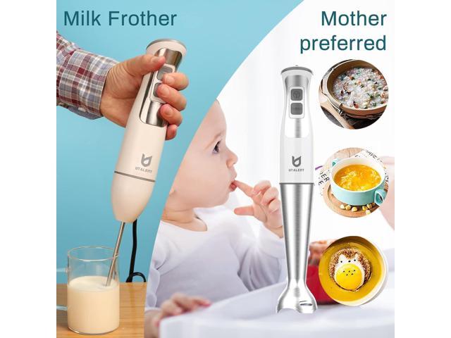 5 Core Hand Blender 500W 3-in-1 Multifunctional Electric Immersion Blender  8 Variable speed Stick Batidora Emersion Mixer, 600ml Mixing Beaker, Whisk  Attachment, BPA Free