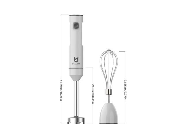 Zell Cordless Hand Blender, Variable Speed Immersion Blender Rechargeable,  With Fast Charger, 500Ml Chopper, 600Ml Container, Egg Whisk, For  Smoothies, Baby Food And Soups Black 