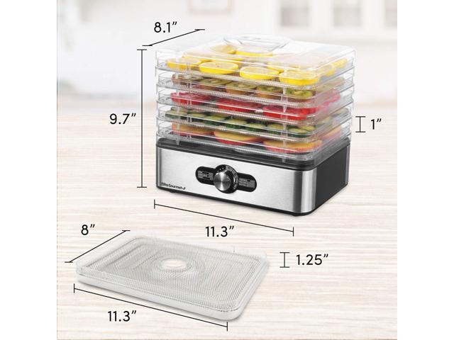 Zell Food Dehydrator, Stainless Steel Trays Food Dehydrator