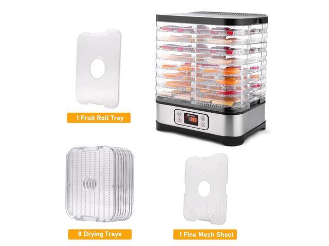 Zell Food Dehydrator, Electric 400W 5 Trays Hydrator Machine With 48H Timer  And 95176 Temperature Control For Fruit Vegetable Meat Beef Jerky Herb