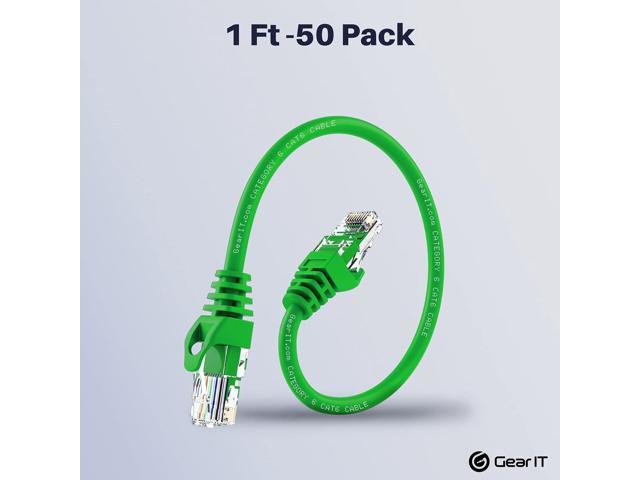 GearIT Cat6 Outdoor Ethernet Cable - 23AWG LLDPE Weatherproof Jacket S