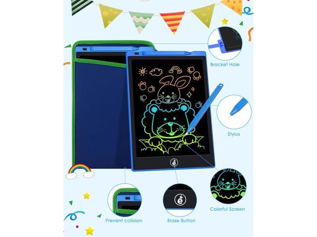 TECJOE 2 Pack 10 Inch LCD Writing Tablet for Kids, Colorful Doodle