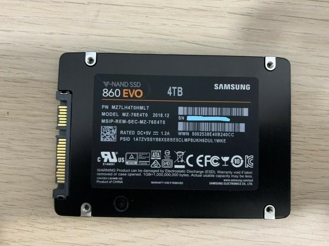 NEW Samsung 4TB SSD 860 EVO Solid State Drive 2.5/" MZ-76E4T0B ! UNOPENED !!