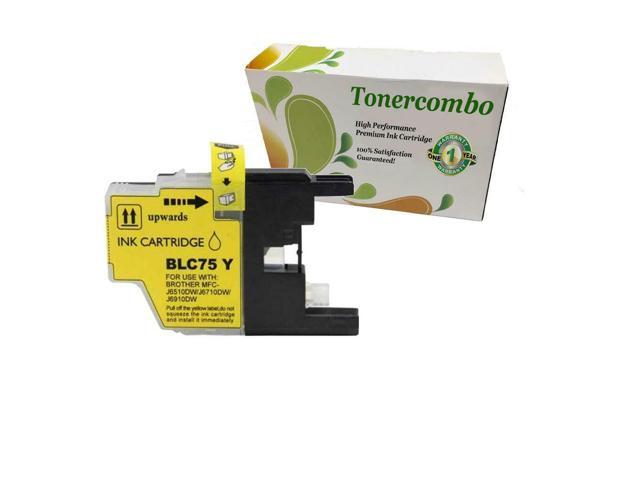 1 YELLOW LC71 LC75 Compatible Ink Cartridge for Brother LC75Y HIGH YIELD LC71Y