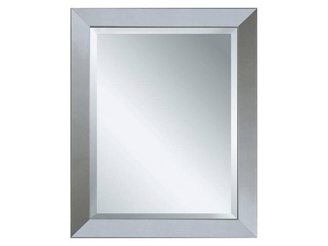 Wall Mirror Bathroom Vanity Home Decor Brushed Nickel Frame Modern 26 X 32 In Newegg Com