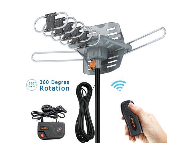 Leadzm 150Mile 1080P Outdoor Amplified TV Antenna Digital Signal HD Install-free