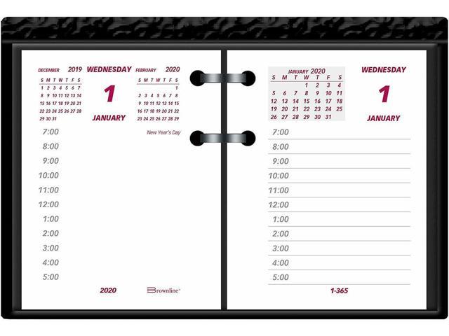 Brownline 2020 Daily Desk Calendar Refill 3 75 X 2 875 Inches
