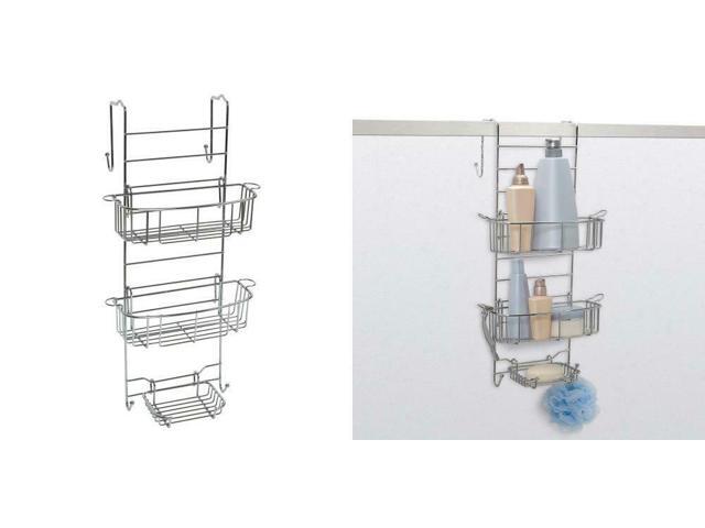 Zenna Home E7803STBB Stainless Steel Over-The-Shower Door Caddy