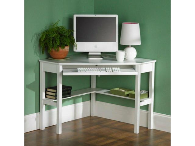 Southern Enterprises White Corner Computer Desk White Newegg