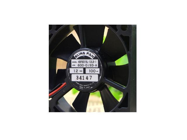 ELINA FAN HDF6015L-12LB-1 6cm 12V 100mA 600-0193-A  cooling fan   #LRR