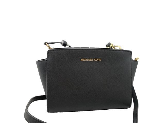 michael kors black gold bag