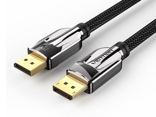 Vention Displayport Cable Dp 1 4 Cable 2k 165hz 4k 144hz 8k 60hz High Speed Displayport To Displayport Cable For Laptop Pc Tv Gaming Monitor Cable Newegg Com