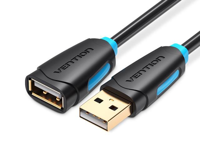 Pack of 5 USB 2.0 A Male to Female 3ft Extension Extender Cables