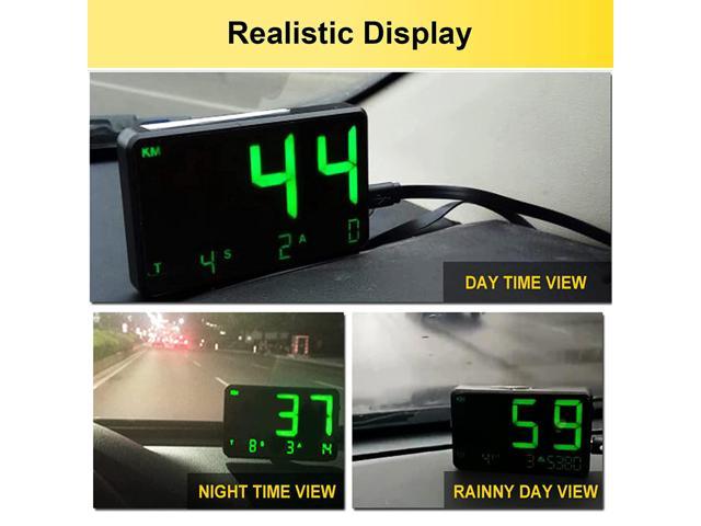 GPS de voiture HUD Head Up Display LED HD MPH/KMH - Temu Canada