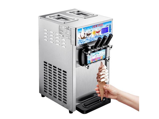 Commercial Ice Cream Machine 1200W 3 Flavors Soft Serve Ice Cream ...